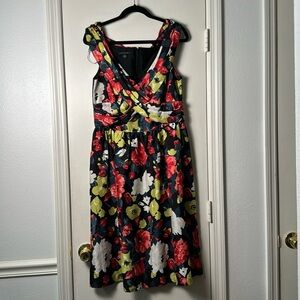 Lafayette 148 New York Blamu Silk Floral Dress Size 10